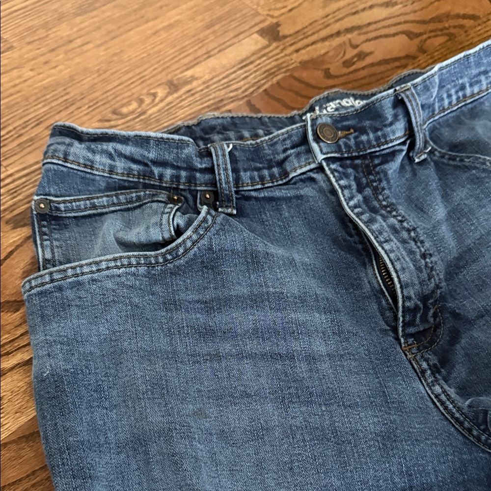 Wrangler Men's Dark Blue Straight Jeans 34/30 - Picture 4 of 11